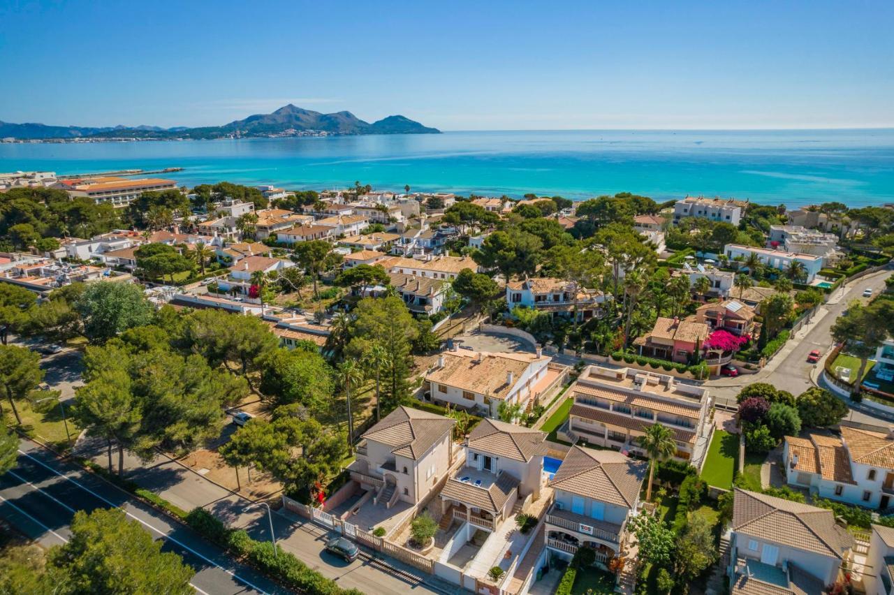 Benestar Pool And Beach In Platja De Muro Villa Bagian luar foto