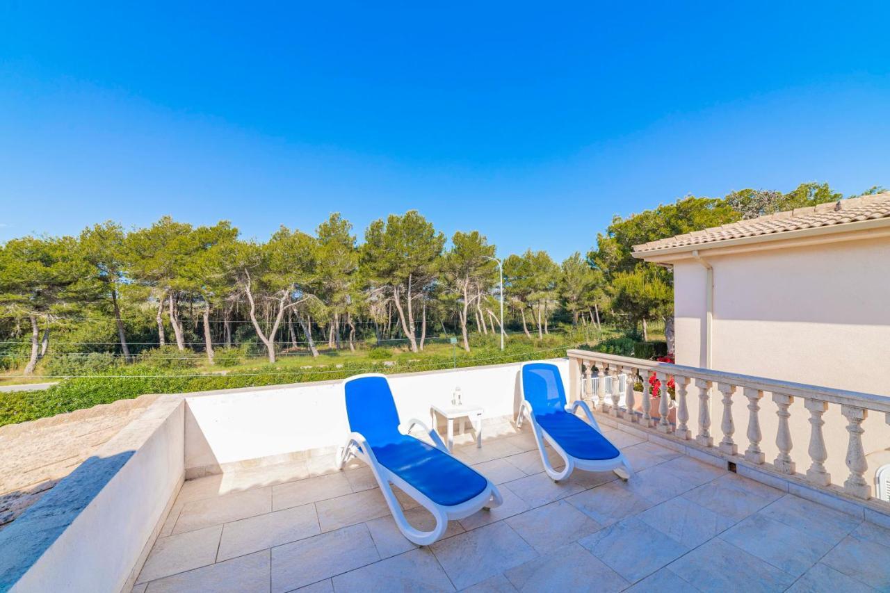 Benestar Pool And Beach In Platja De Muro Villa Bagian luar foto